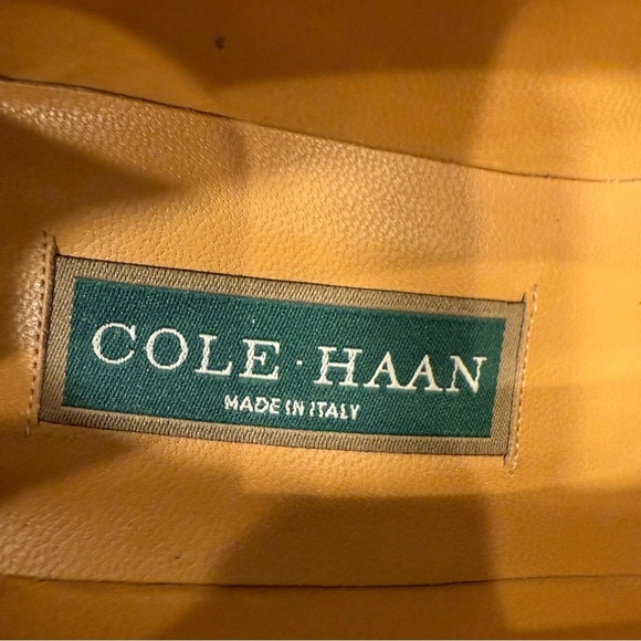 Cole Haan Women’s Brown Patent Leather Block Heel Pumps Made In ITALY Sz 7.5 NEW - Picture 7 of 13